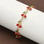 304 Stainless Steel Enamel Link Bracelets for Women