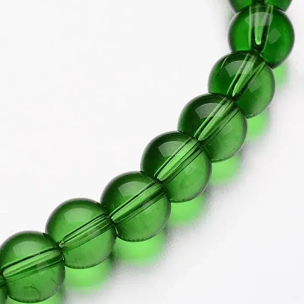 Glass Round Bead Strands