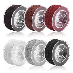 6 Rolls 6 Colors Polyester Elastic Cord