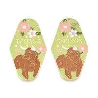 Rack Plating Alloy and Enamel Big Pendants