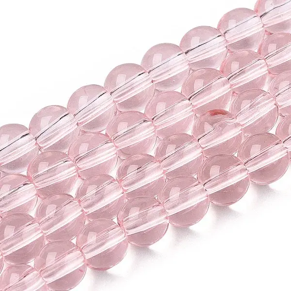 Transparent Glass Beads Strands