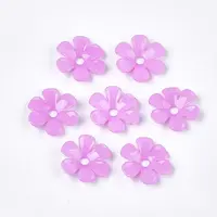 Opaque AS Plastic Bead Caps