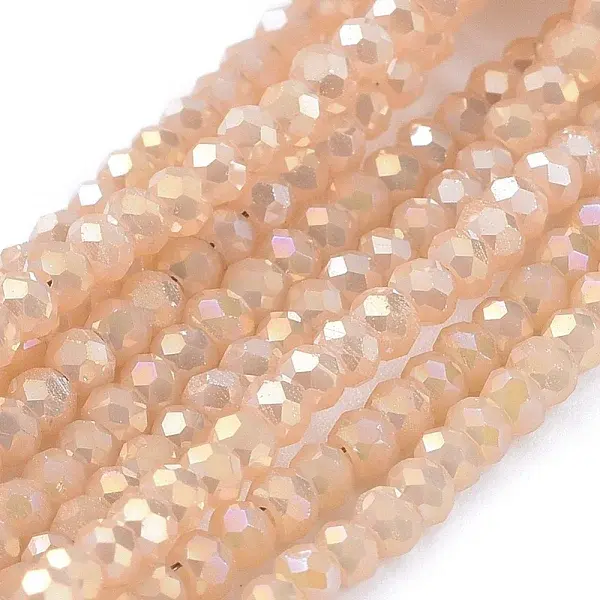 Electroplate Glass Beads Strands