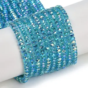 Electroplate Glass Beads Strands