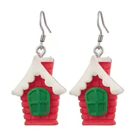 Christmas Resin Dangle Earrings