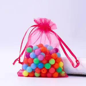 Rectangle Organza Drawstring Bags