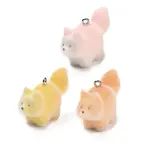 Flocky Opaque Resin Pendants