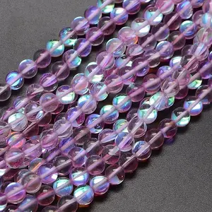 Synthetic Moonstone Beads Strands