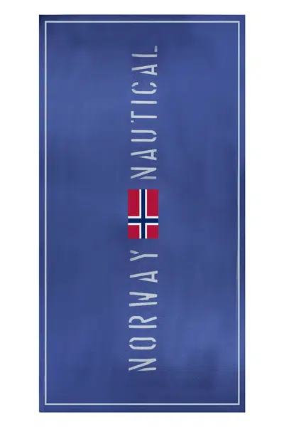 NORWAY 1963 UNISEX BLUE BEACH TOWEL
