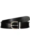 CALVIN KLEIN WOMEN'S BLACK LEATHER BELT