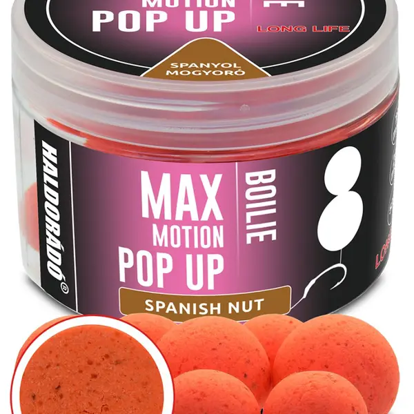 Haldorádó plovoucí boilies pop-up max motion 50 g 16+20 mm - španělský ořech