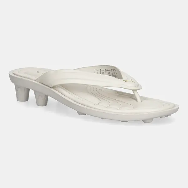 Žabky Puma PUMA x FENTY dámské, béžová barva, na plochém podpatku, 404770