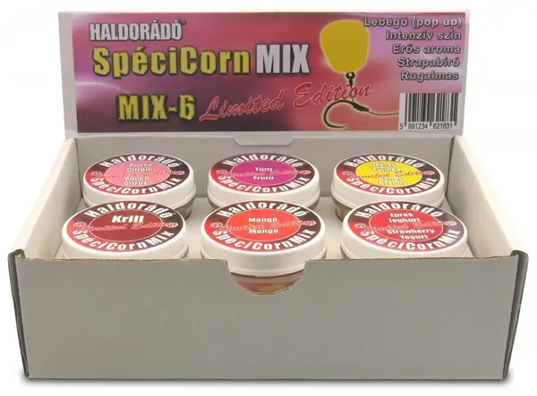 Haldorádó gumová kukuřice spécicorn mix limited edition 16 ks 10+15 mm - mix 6 ks příchutí