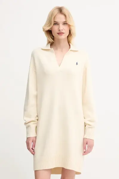 Vlněné šaty Polo Ralph Lauren