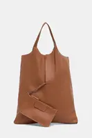 Kožená kabelka Answear.LAB hnědá barva