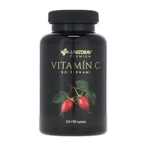 Vitamin C se šipky UNIZDRAV, 50 + 10 tablet zdarma