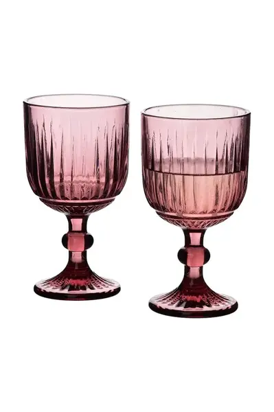 Sada sklenic na víno home & lifestyle Elise 350 ml 4-pack růžová barva