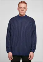 Oversized dvoubarevný svetr tmavě modrá/midnightnavy