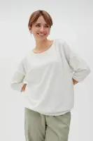 Marisse Women's Sweatshirt L-Bl-4617 Off White