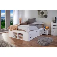 MID.YOU POSTEL S ÚLOŽNÝM PROSTOREM, 140/200 cm, bílá