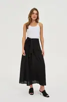 Marisse Viscose Midi Skirt Black