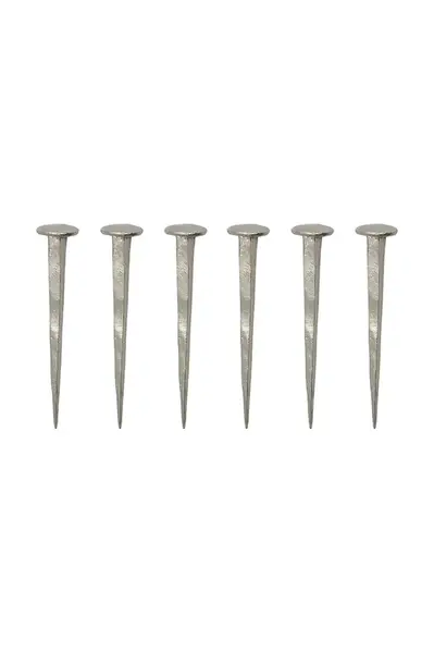 Sada nástěnných věšáků House Doctor HDWall 8 cm 6-pack šedá barva