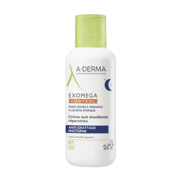 A-DERMA Exomega Control, Regenerační emolienční noční krém 400 ml