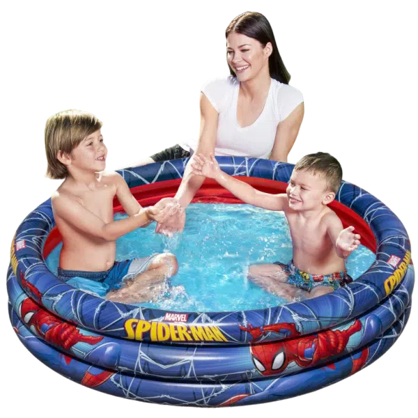 BESTWAY 98018 - Nafukovací bazén Spider-Man 3 pruhy Ø 122 x 30 cm