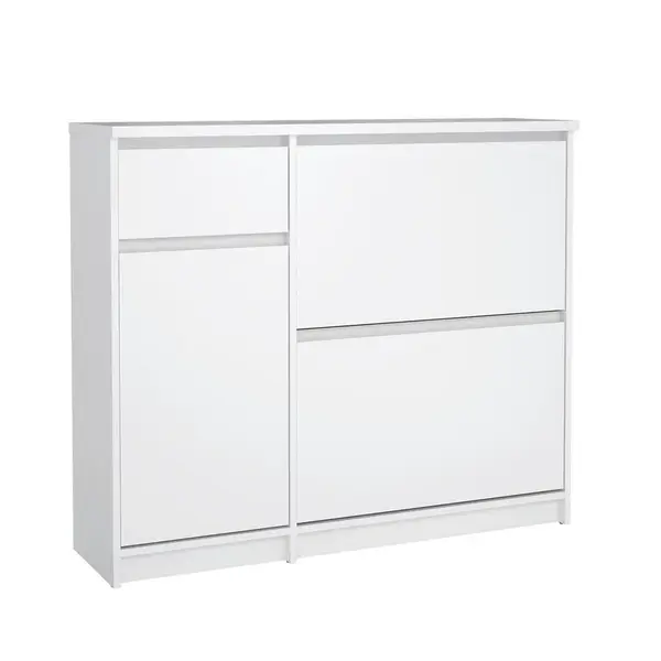 Livetastic BOTNÍK, vysoce lesklá bílá, 108,9/92,9/31,5 cm