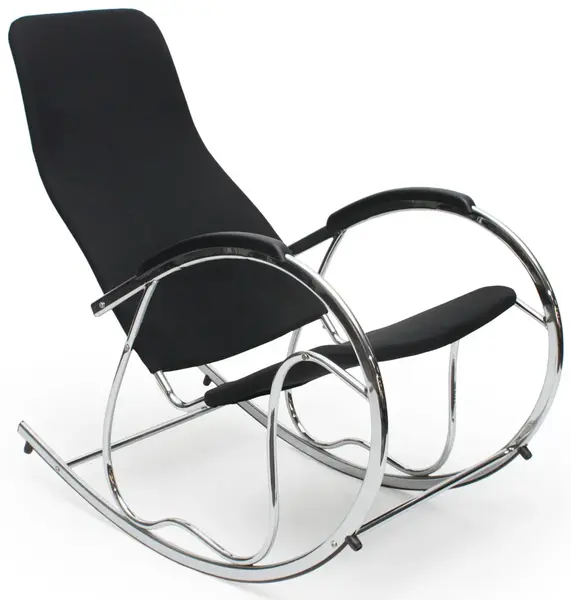 HALMAR Houpací křeslo BEN 2 černé, chrom
