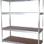 ROJAPLAST Regál 160x60x180 pozink, stříbrný