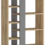 SIGNAL Policový regál Combo dub wotan / antracit 165x80x29 cm