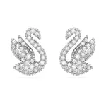 Swarovski Peckové náušnice Labuť Iconic Swan 5647873