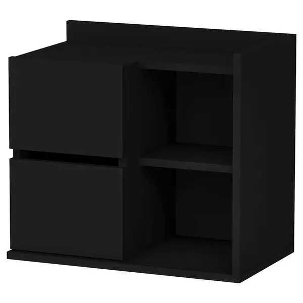 MID.YOU NOČNÍ STOLEK, černá, 60/53,2/35 cm