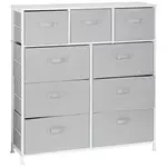 PBJ KOMODA, šedá, bílá, 96/104/30 cm