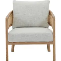 Livetastic KŘESLO, dřevo, textil, světle šedá