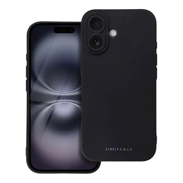 Zadní ochranný kryt ROAR case LUNA pro Apple iPhone 16, černá
