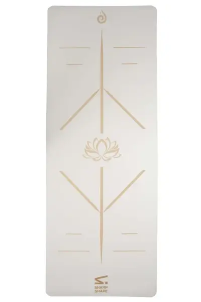 SharpShape Podložka na jógu PU SHANTI bílá