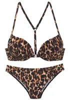 Bruno Banani Bikiny  béžová / hnedá / čierna