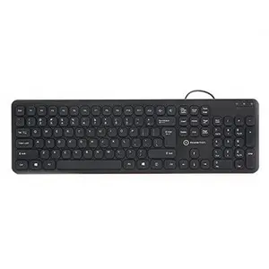 Powerton LIFE SLIM Klávesnice drátová (USB) US, černá