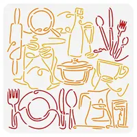 Plastic Reusable Drawing Painting Stencils Templates