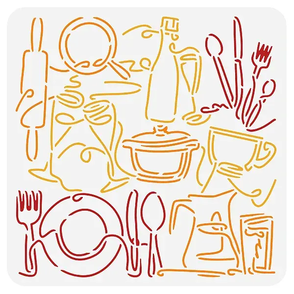 Plastic Reusable Drawing Painting Stencils Templates