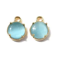 Flat Round Brass Charms