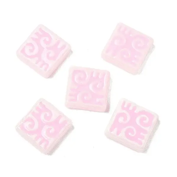 Dyed & Heated Baking Painted Glass Beads