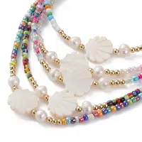Natural Shell Beaded Necklaces