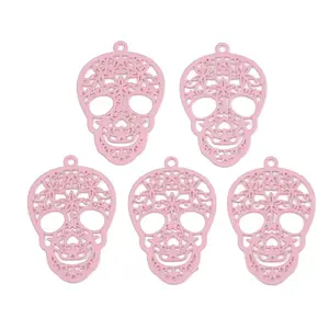 430 Stainless Steel Filigree Pendants