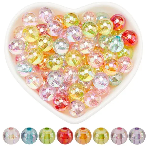 200Pcs Transparent Acrylic Beads
