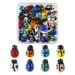 2 Strands Ladybug Handmade Lampwork Beads Strands