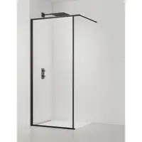 Sprchová zástena SAT Walk-In so stieracou lištou 130 cm SATWISL130C