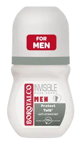 BOROTALCO Men Absolute InvisibleDry Musk Scent, Roll-on deodorant pro muže 50 ml